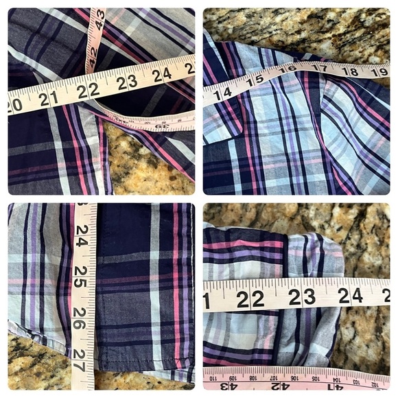 Victoria’s Secret Plaid Pajama Top – Button Down Long Sleeve Lounge Shirt L - Picture 6 of 9